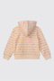 Baby Girl Beige Sweatshirt with Zipper - 2
