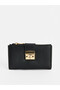 Black Leather Look Women's Wallet