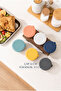 6-Piece Stainless Steel Sauce Bowl with Silicone Lid, Airtight Bowl, Breakfast Sauce Storage Container, 6cm - 3