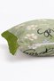 Spring Themed Fringed Throw Pillow Cover with Spring Written and Magnolia Flower Motif - 5