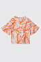 Girl's Orange Blouse - 2