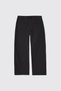 Girl's Navy Blue Trousers with Elastic Waist - 2