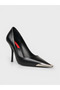 Women's Summer 11cm Thin Closed Heel Shoes - 574 0634 - Black Matte Opening - 2