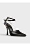 Women's summer 11cm thin open heeled shoes - 600 033 - black - 2