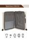 Premium 3 Piece Luggage Sets with PP Hardshell (20"24"28") 3553-BEIGE - 7