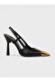 Women's summer 11cm thin open heeled shoes - 230 3161 - black