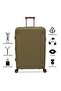 Premium 4 Piece Luggage Sets with PP Hardshell (14"20"24"28 ) 4224- KHAKI - 5