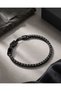 Black Tennis Men's Steel Bracelet - Black Stone Water Resistant Men's Jewelry Gift