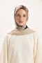 Patterned Twill Scarf Prime Beige - 2