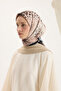 Patterned Twill Scarf Prime Beige