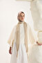 Patterned Twill Scarf Prime Beige - 3