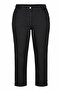 Plus Size Women's Pearl Detailed Cuffed Denim Trousers 09 Black - 2
