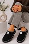 Lora Women's Suede Textured Fur Lined Embroidery Detailed Warm Soft Sole House Slippers Stc1335 - 6