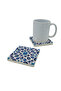 Ottoman Tile Pattern Printed Natural Stone Coaster 10X10 1G-Çinirpc18 - 2