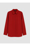 Lcw Modest Red 100% Cotton Women's Shirt