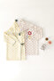 Kyra Embroidered Cotton Children's Bathrobe - Powder - 3