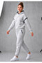 Women's Grimelange Hooded Oversize Tracksuit Set with Decorative Stitching Detail