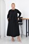 Plus Size Modal Fabric Cardigan and Dress Combination Set - 6