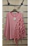 Italian Blouse with Wide Cut and Mesh Detail