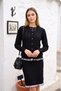 Tulle Patterned Modern Cardigan-Skirt Women's Knitwear Set - 3