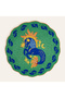 Dadri Green - Navy Blue American Service Plate 35 cm