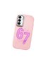 Samsung Galaxy A15 4G/5G Compatible Number Six Seven Written Pattern Shock Absorbing Camera Protected Pink Silicone Case - 3