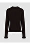 Lcw Modest Brown High Neck Striped Women's Knitwear Sweater - 2