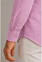 Regular Slim 100% Cotton Linen Textured Shirt with Stylish Collar for Men - 6