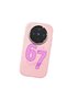 Vivo X300 Compatible Number Six Seven Written Pattern Shock Absorbing Camera Protected Pink Silicone Case - 3