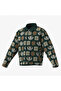 Monogram Allover Print Loose Green Jacket - 2