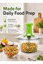 Manual Food Chopper | 2L Multipurpose Vegetable Chopper | Hand Press Food Processor | Stainless Steel Blade Chopper for Onion Garlic Herbs and Vegetables - 7