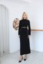 Chain Belt Long Modal Dress