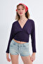 V-Neck Long Sleeve Blouse B1032 - 2