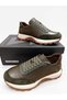 -Men's Genuine Leather Thick Sole Sneaker - 4