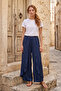 Önleri Allerli Saphire Pants 334 Navy Blue - 3