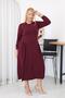 Plus Size Pleated Detailed Modal Fabric Set - 5
