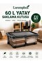 60 L Horizontal Storage Box with Wheels – Set of 2