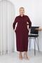 Plus Size Button Detailed Modal Fabric Suit - 5
