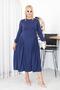 Plus Size Pleated Detailed Modal Fabric Set - 3