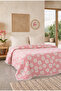 100% Cotton Muslin Bedspread 220X240 cm Double Pique Blanket – Floral Pattern - 2