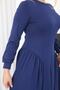 Plus Size Pleated Detailed Modal Fabric Set - 7