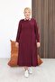 Plus Size Polo Neck Modal Fabric Dress