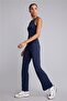 Stretch Fabric Aırtech High Waist Flare Sports Pants (26 Au) - 2