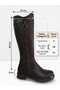 Aci Brown Zipper Detail Modern Women's Boots 145308 - 2