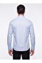 Blue Non-Iron Cotton Dynamic Fit Men's Long Sleeve Shirt - 2