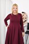 Plus Size Flared Modal Fabric Dress - 6