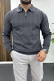 Men's Polo Collar Sweater 3-Piece Set T1 Edwtk195 - 3