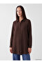 Vizyon New Season Brown Regular Fit Women's Shirt Tunic