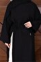 Women's Slit Detailed Long Tunic Black - 2