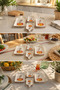 Kabak Series 4 Piece Ceramic Rectangular Breakfast Appetizer Olive Bowl Snack Bowl Set - 4